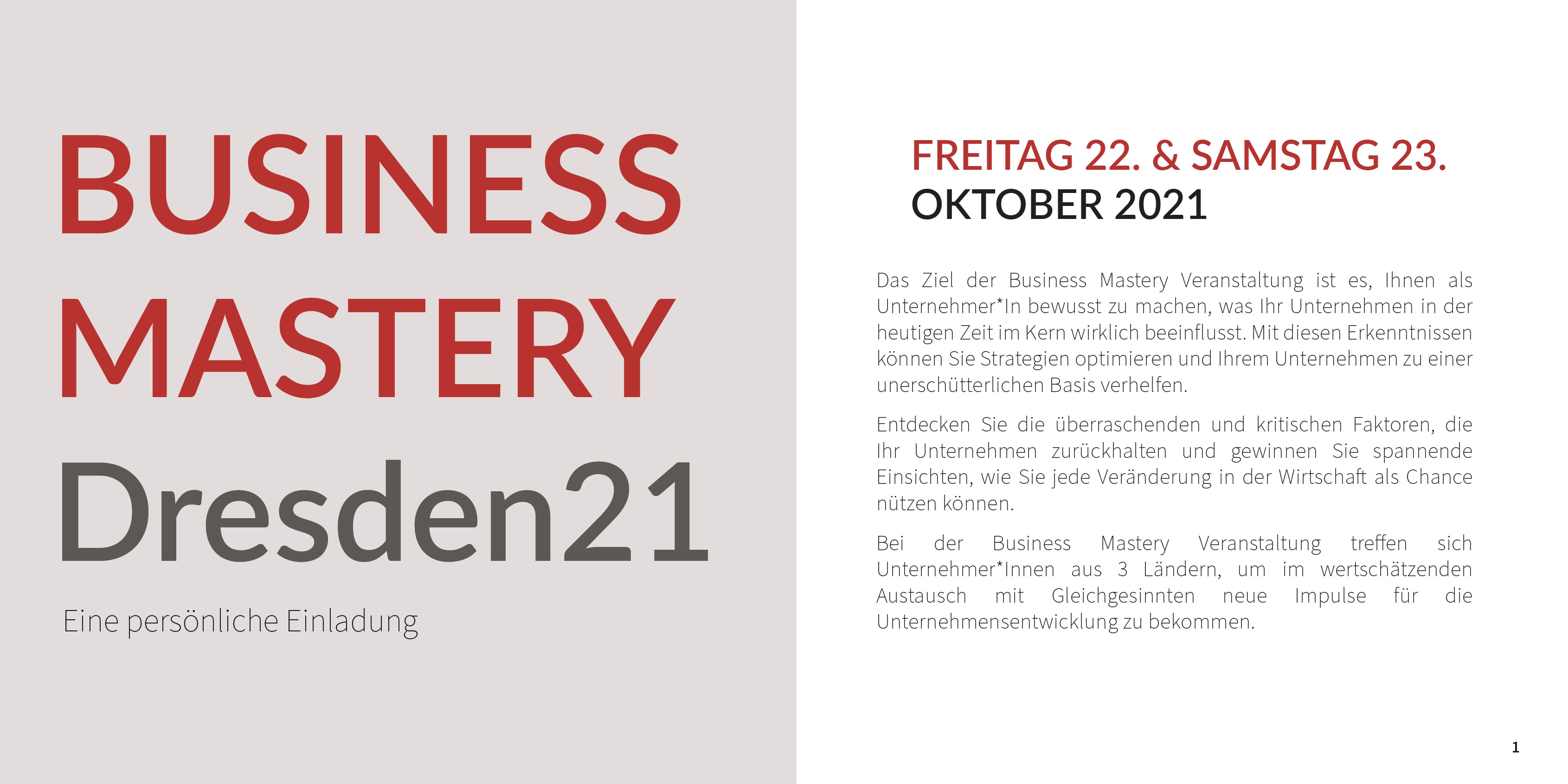 Business Mastery Dresden 1