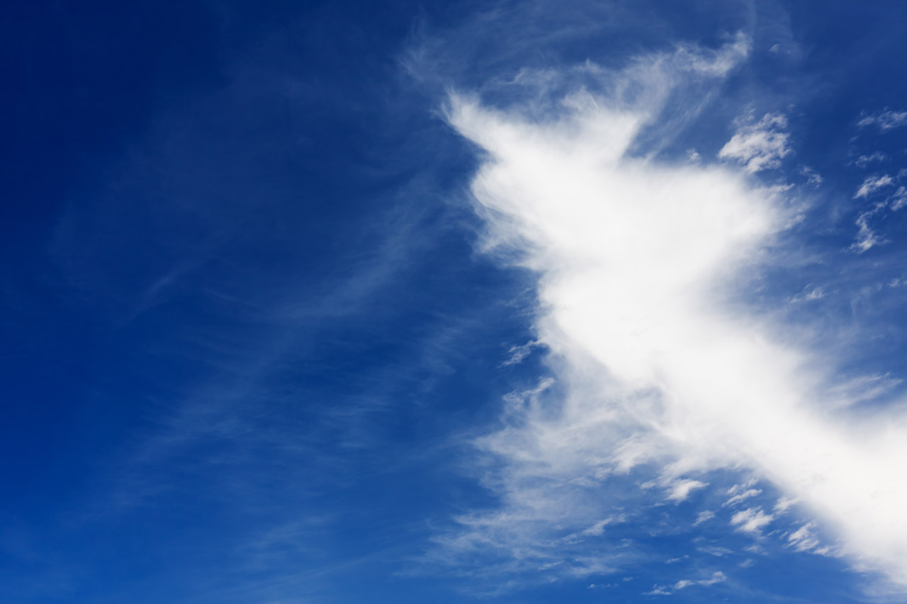 white cloud at blue sky